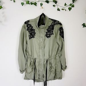 MAX-JEANS CASUAL FLOWY UTILITY BLAZER JACKET